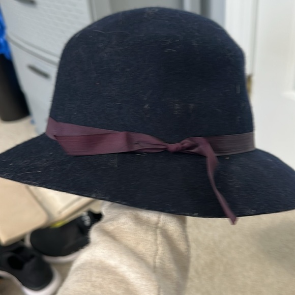 Effanem Navy Blue Wool Crusher Hat - S - Picture 2 of 4